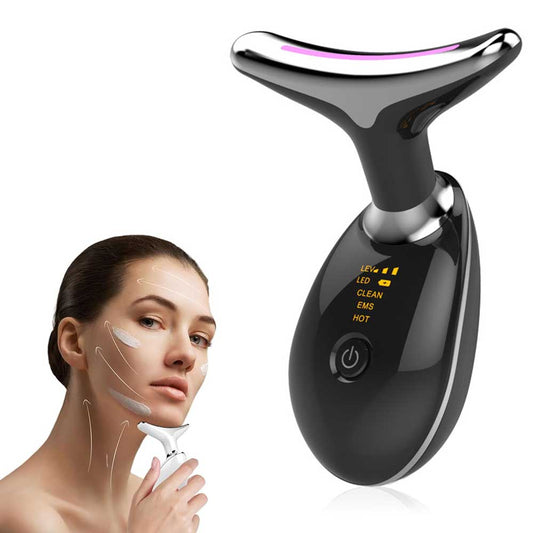 Neck Face Massager Face Sculpting Tool 3 Colour Modes and Vibration for Facial Massager for Double Chin