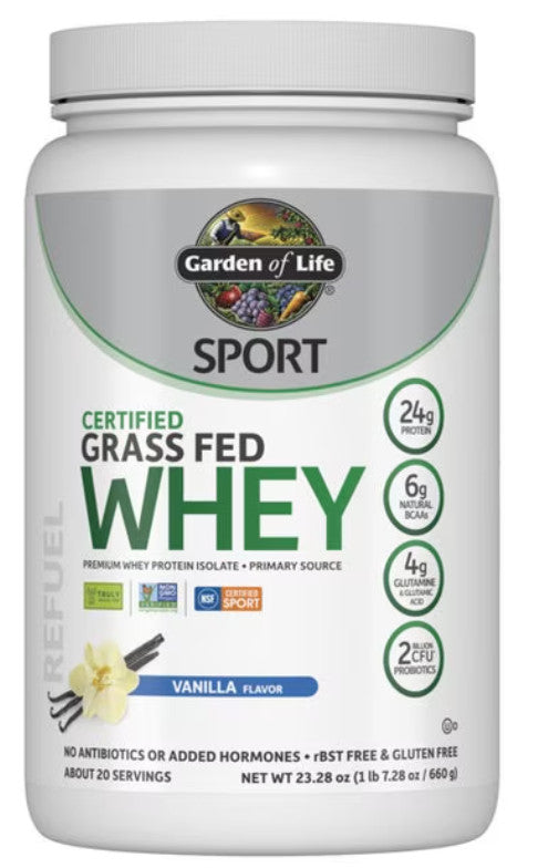 SPORT Certified Grass Fed Whey Protein Powder