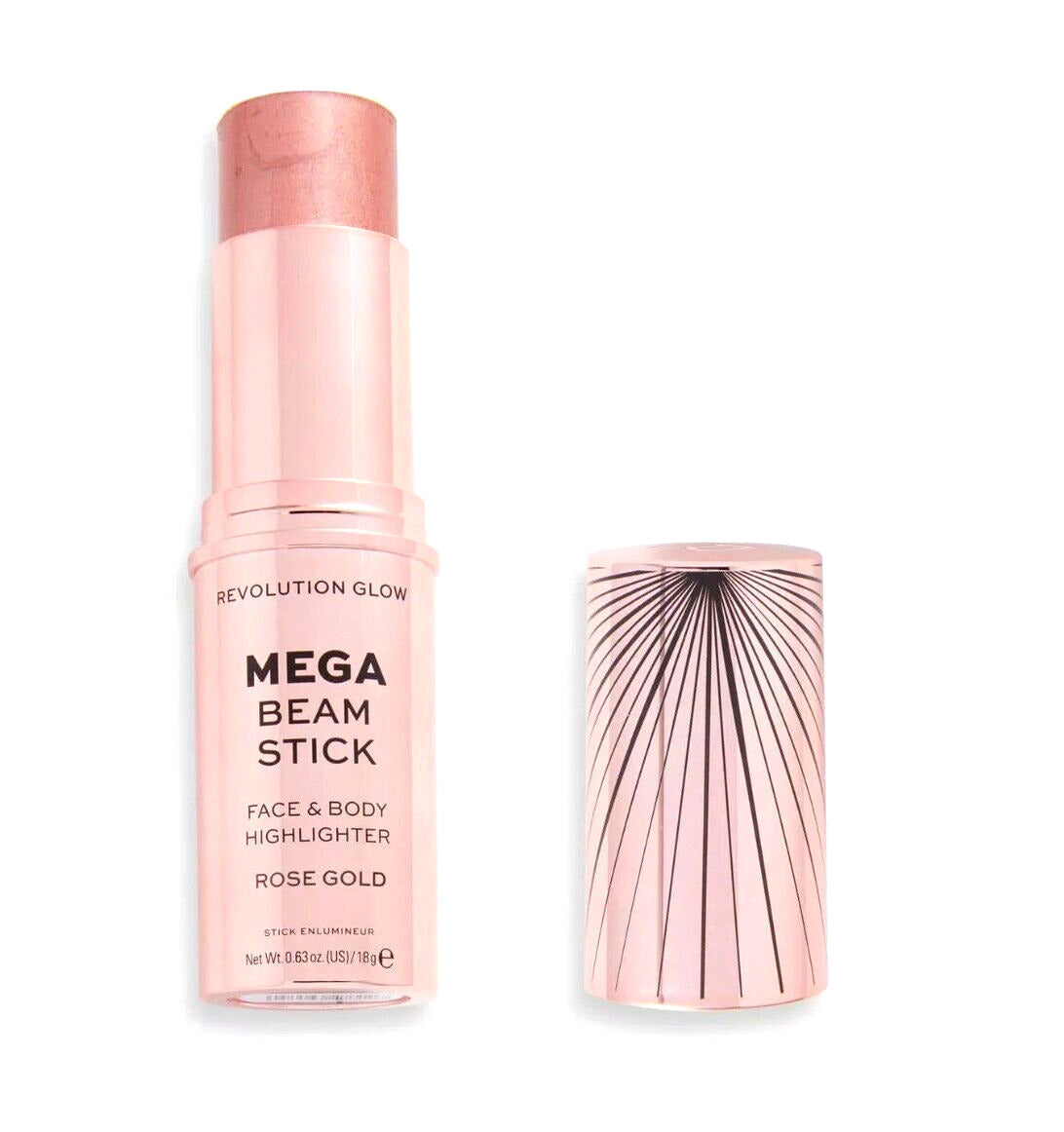 Revolution Glow Mega Beam Stick Highlighter Rose Gold