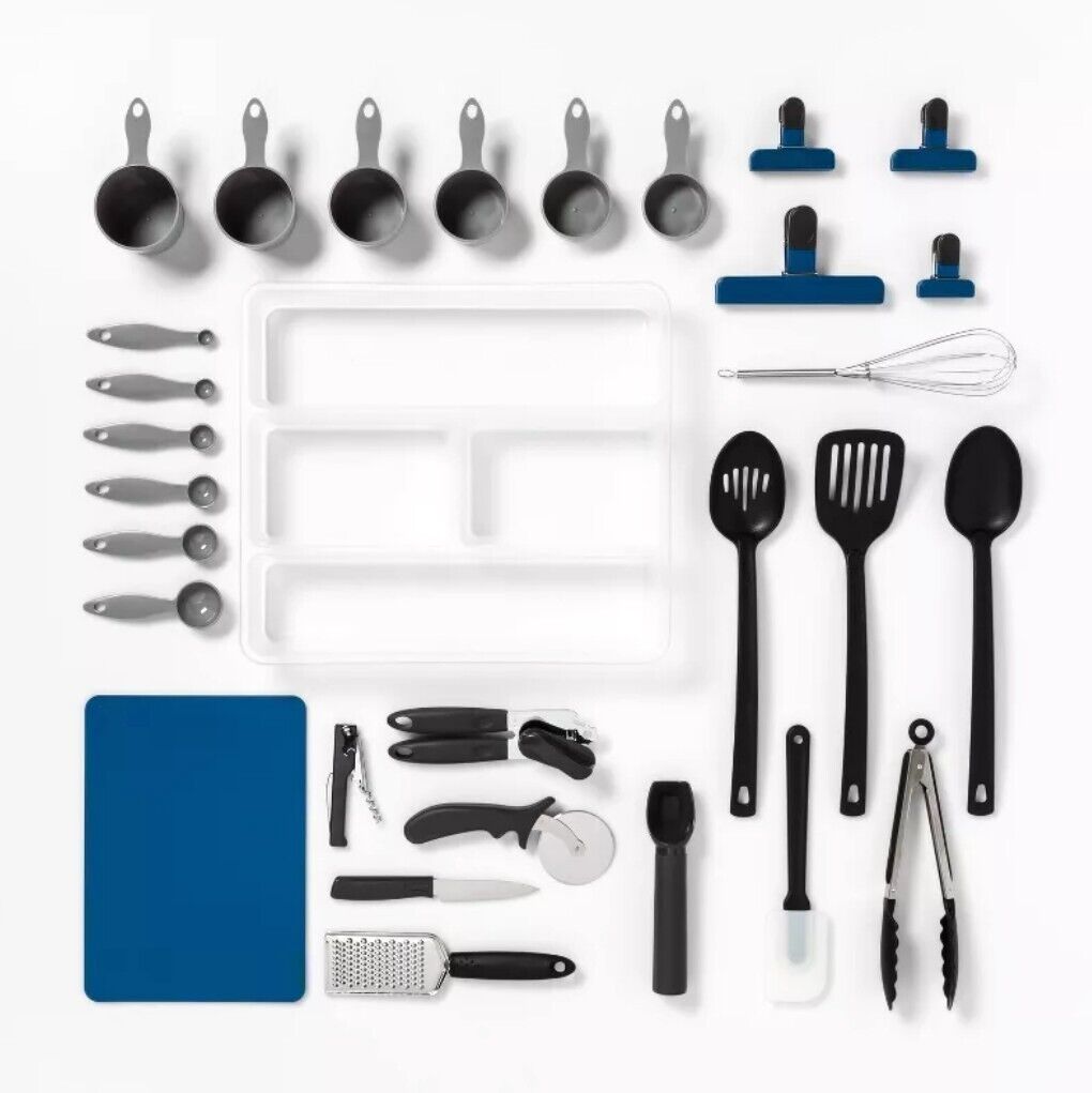 30pc Kitchen Utensil Set - Room Essentials™: Stainless Steel Cooking Tools