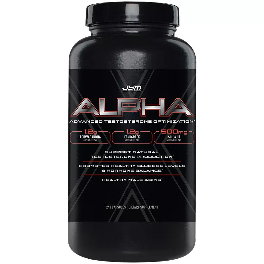 Alpha Advanced Testosterone Optimization with Ashwagandha Fenugreek 240 Capsules