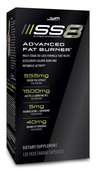 SS8 Super Shredded - Advanced Fat Burner (120 Vegetarian Capsules)