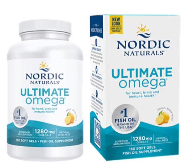 Ultimate Omega – 1,280 MG Total Omega-3s – Lemon