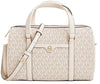 MICHAEL KORS JST Travel Medium Duffle Satchel Shoulder Crossbody Bag Light Cream