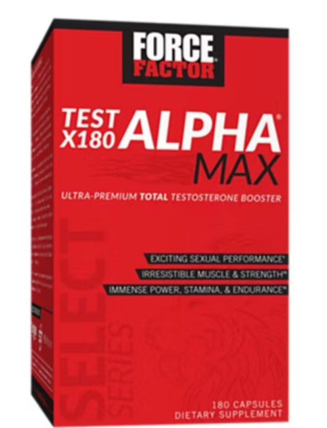 Test X180 Alpha Max – Ultra-Premium Total Testosterone Booster (180 Capsules)
