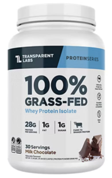 100% Grass-Fed Whey Protein Isolate Powder – Milk Chocolate