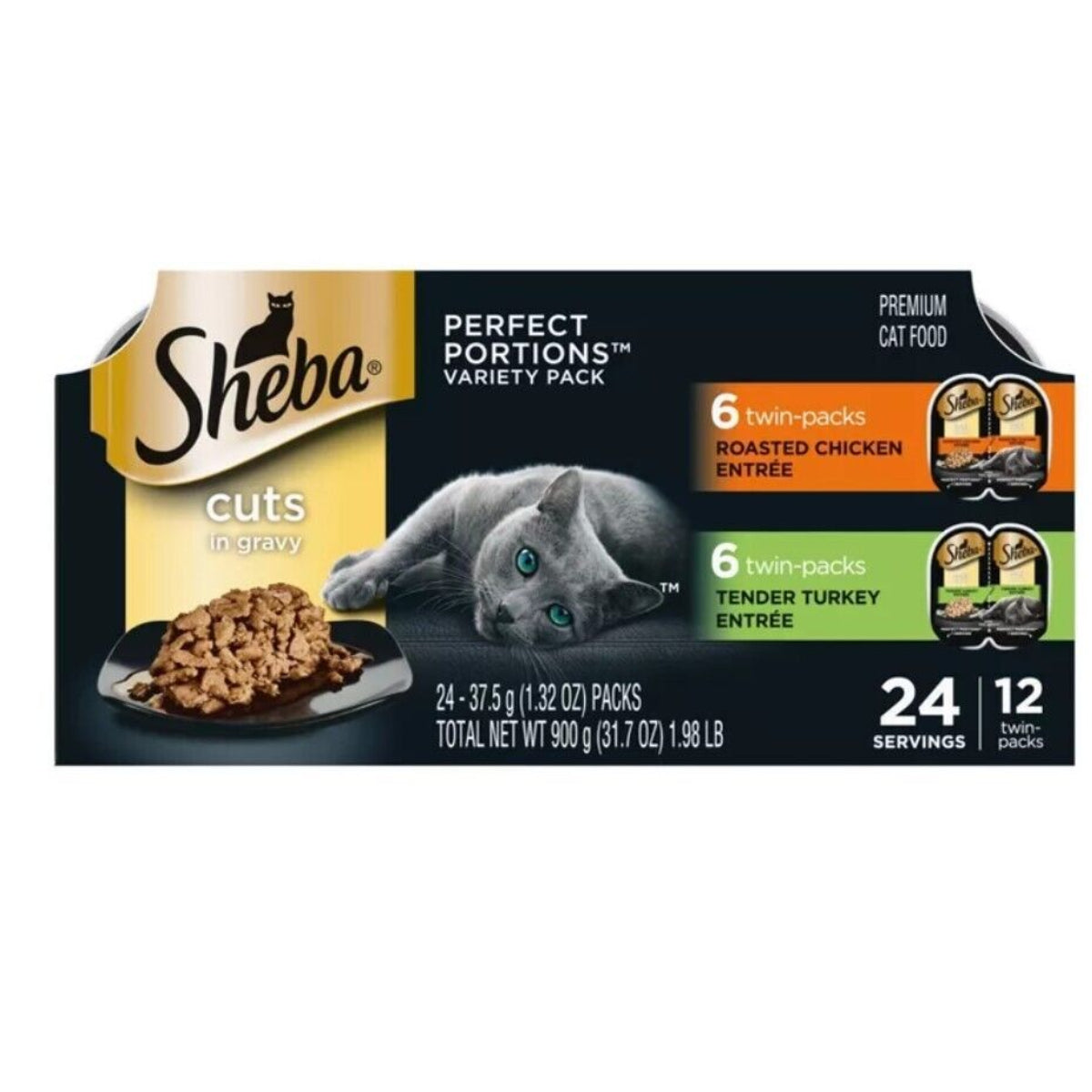 SHEBA Portions Soft Wet Cat Food 53142