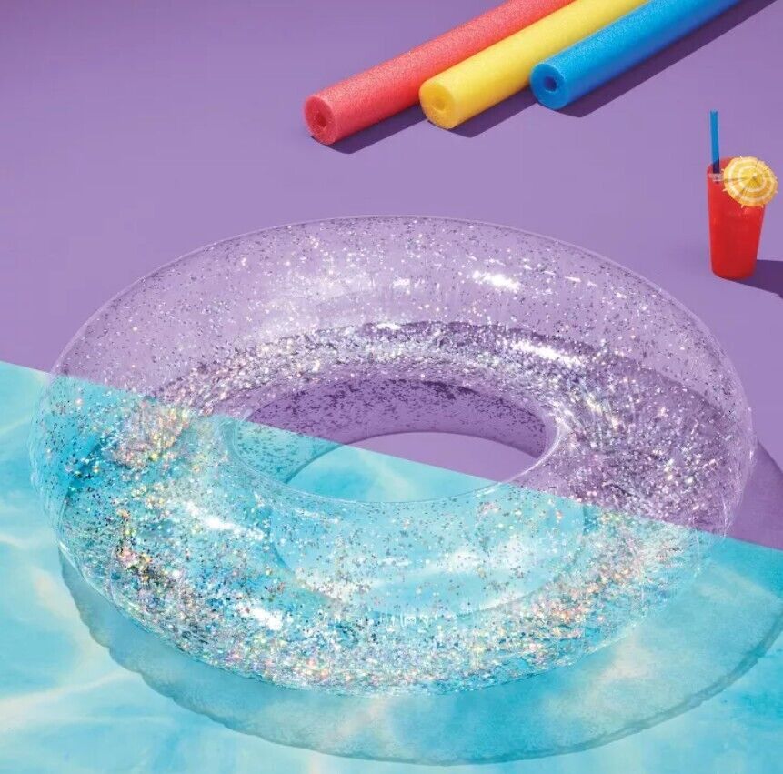 36" Inflatable Glitter Swim Tube - Sun Squad™