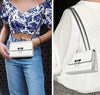 Crossbody Bags for Women, Elegant Quilted Handbags, Small Shoulder Purses-White