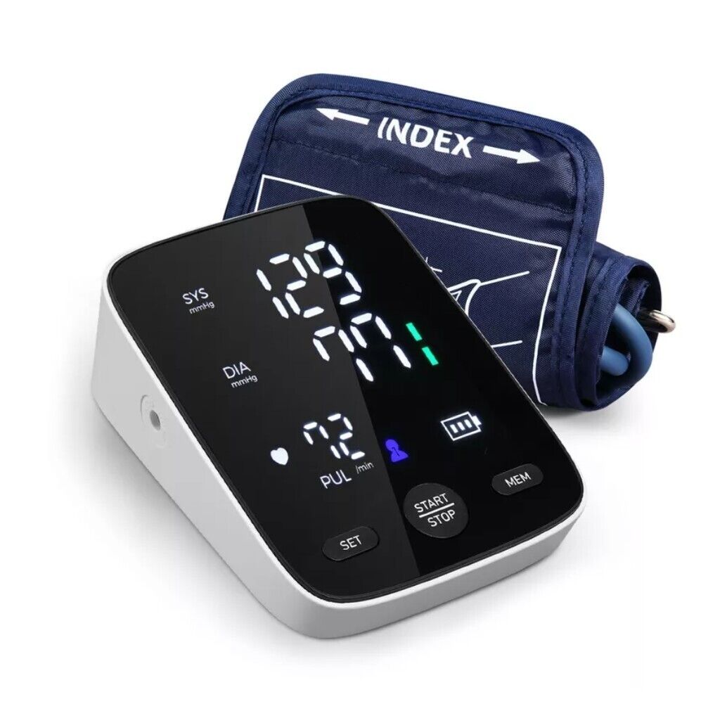 Digital Blood Pressure Monitor - with Large LED Screen, Double Memory Function