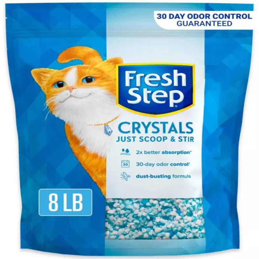 Fresh Step Crystals, Premium Cat Litter, Scented, 8 lbs