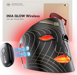 Red Light Therapy Mask for Face, Glow Wireless LED Face Mask Light Therapy with Near