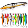 22pcs 1set Hard Lure Bait Soft Frog Popper Minnow Pencil VIB Luminous Lure Kit