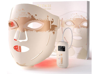 4D Red Light Therapy Mask for Face, 324 Leds Full Face Coverage & 3 Light Modes